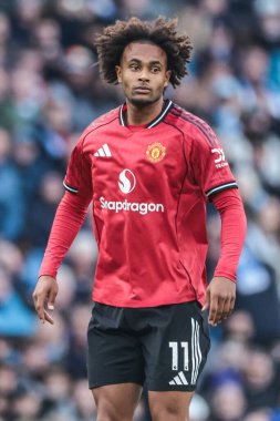 Manchester United Premier Lig karşılaşmasında Manchester City ile Manchester United arasında Etihad Stadyumu, Manchester, İngiltere 'de 14 Eylül 2025' te oynanan karşılaşmada Joshua Zirkzee