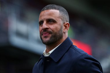 Burnley 'den Kyle Walker, Burnley, Burnley, İngiltere' de 14 Eylül 2025 tarihinde oynanan Premier Lig karşılaşması öncesinde stadyuma geldi.