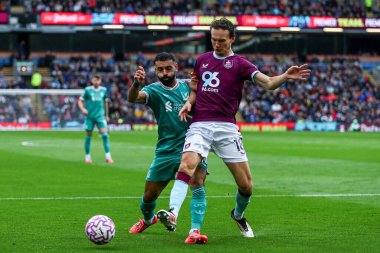 Liverpool 'dan Muhammed Salah Premier Lig maçı sırasında Burnley, Liverpool' a karşı 14 Eylül 2025 'te Burnley' de mücadele etti.