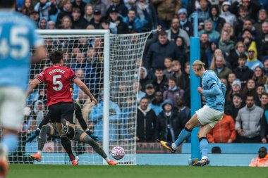 Manchester City 'den Erling Haaland Premier League maçında Manchester City ile Manchester United arasında 14 Eylül 2025' te Etihad Stadyumu 'nda 3-0 berabere kaldı. 