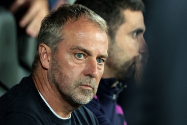 Hansi Flick UEFA Şampiyonlar Ligi 2025 / 26 Evre MD1 Newcastle United Barcelona 'ya karşı St. James' s Park, Newcastle, İngiltere, 18 Eylül 2025 