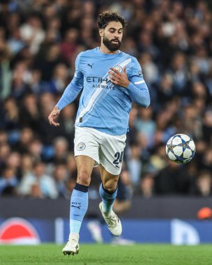 Manchester City 'den Josko Gvardiol UEFA Şampiyonlar Ligi' nde 25 / 26 Faz MD1 Manchester City, Napoli Ligi 'ne karşı Manchester Stadyumu, 18 Eylül 2025 