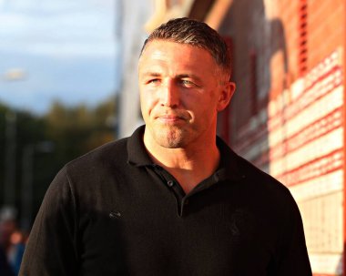 Sam Burgess, head coach of Warrington Wolves  arrives before the Betfred Super League round 27 match Hull KR vs Warrington Wolves at Sewell Group Craven Park, Kingston upon Hull, United Kingdom, 18th September 2025