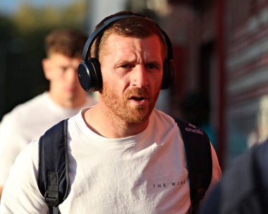 Marc Sneyd of Warrington Wolves arrives before the Betfred Super League round 27 match Hull KR vs Warrington Wolves at Sewell Group Craven Park, Kingston upon Hull, United Kingdom, 18th September 2025