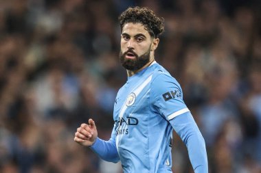 Manchester City 'den Josko Gvardiol UEFA Şampiyonlar Ligi 2025 / 26 Faz MD1 Manchester City' ye karşı Napoli Ligi Manchester Stadyumu, İngiltere, 18 Eylül 2025
