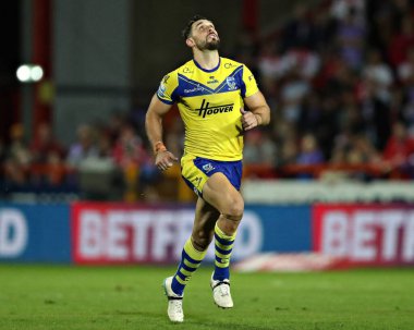 Ryan Matterson of Warrington Wolves before the Betfred Super League round 27 match Hull KR vs Warrington Wolves at Sewell Group Craven Park, Kingston upon Hull, United Kingdom, 18th September 2025