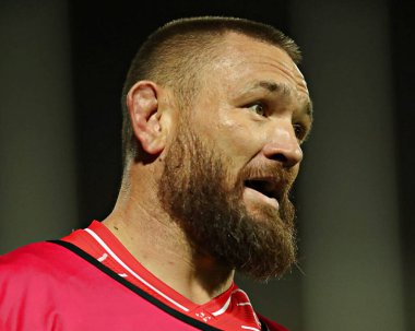 Jared Warea-Hargreaves of Hull KR during the Betfred Super League round 27 match Hull KR vs Warrington Wolves at Sewell Group Craven Park, Kingston upon Hull, United Kingdom, 18th September 2025