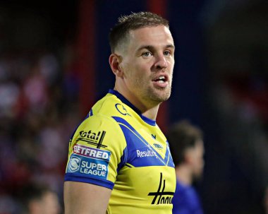 Warrington Wolves 'tan Matt Dufty 27. Betfred Süper Ligi karşılaşmasından önce Hull KR, Warrington Wolves' a karşı Sewell Group Craven Park, Kingston üzerine Hull, İngiltere, 18 Eylül 2025