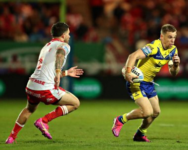 Warrington Wolves takımından Matt Dufty 27. Betfred Süper Lig karşılaşmasında Hull KR, Warrington Wolves 'a karşı Sewell Group Craven Park, Kingston üzerine Hull, İngiltere, 18 Eylül 2025