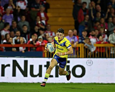 Warrington Wolves 'tan Josh Thewlis, 18 Eylül 2025' te İngiltere 'nin Hull, Kingston üzerinde bulunan Sewell Group Craven Park' ta oynanan 27.