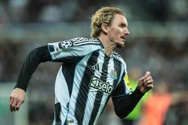 Newcastle United takımından Nick Woltemade UEFA Şampiyonlar Ligi 2025 / 26 Faz MD1 Faz United Barcelona 'ya karşı St. James' s Park, Newcastle, İngiltere, 18 Eylül 2025