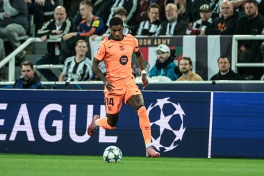 Barcelona 'dan Marcus Rashford, UEFA Şampiyonlar Ligi 2025 / 26 Faz MD1 Newcastle United Barcelona' ya karşı St. James 's Park, Newcastle, İngiltere, 18 Eylül 2025 