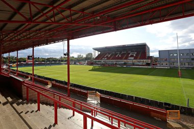 A general view of Sewell Group Craven Park before the Betfred Super League round 27 match Hull KR vs Warrington Wolves at Sewell Group Craven Park, Kingston upon Hull, United Kingdom, 18th September 2025 
