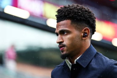 Burnley 'den Marcus Edwards Premier Lig karşılaşması öncesinde stadyuma geldi Burnley, Burnley Forest' a karşı Turf Moor, Burnley, İngiltere, 20 Eylül 2025