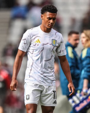 Aston Villa 'dan Ollie Watkins Premier Lig maçında ısınma turunda Sunderland - Aston Villa Stadyumu, Sunderland, İngiltere, 20 Eylül 2025 