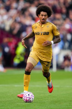 Kristal Saray 'dan Chris Richards Premier Lig maçı sırasında Londra Stadyumu' nda West Ham United, Crystal Palace 'a karşı, 20 Eylül 2025 