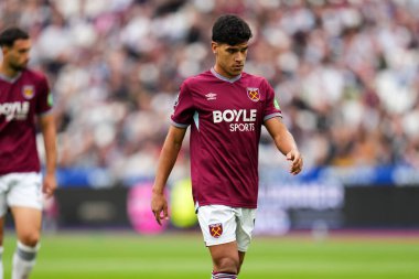 West Ham United 'dan Mateus Fernandes Premier League maçı sırasında Londra Stadyumu' nda West Ham United 'a karşı Crystal Palace, 20 Eylül 2025 
