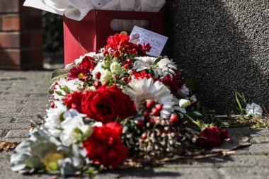 Premier Lig maçında Sunderland, Aston Villa 'ya karşı İngiltere' nin Sunderland şehrinde 20 Eylül 2025 'te oynanan stadyumdaki anıt bahçesinin genel görüntüsü. 