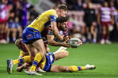 Wigan Warriors takımından Abbas Miski, 27. Betfred Süper Ligi karşılaşmasında Wigan Warriors 'un Leeds Rhinos' a karşı oynadığı The Brick Community Stadyumu 'nda Leeds Rhinos' tan Morgan Gannon tarafından yenildi. 
