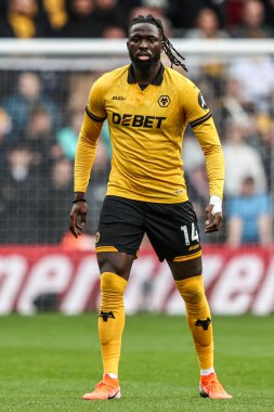 Wolverhampton Wanderers 'dan Tolu Arokodare Premier League maçında Wolverhampton Wanderers, Leeds United' a karşı Molineux, Wolverhampton, Birleşik Krallık, 20 Eylül 2025 