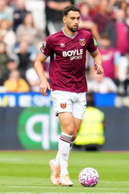 West Ham United Premier League maçı sırasında Maximilian Kilman Londra Stadyumu 'nda West Ham United' a karşı Crystal Palace, 20 Eylül 2025 