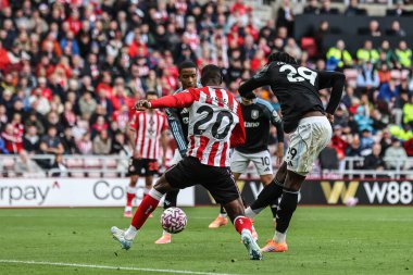 Aston Villa 'dan Evann Guessand, 20 Eylül 2025' te İngiltere 'nin Sunderland-Aston Villa Stadyumu' nda Premier Lig karşılaşmasında gol attı. 