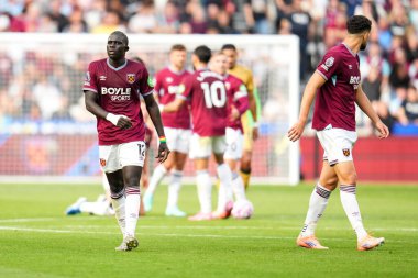 West Ham United 'dan El Hacı Malick Diouf 20 Eylül 2025' te Londra Stadyumu 'nda oynanan Premier League maçında West Ham United, Crystal Palace' a karşı. 