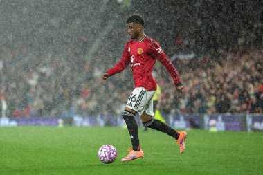 Manchester United 'dan Amad Diallo Premier Lig karşılaşmasında top Manchester United' a karşı Chelsea 'de 20 Eylül 2025' te Old Trafford, Manchester, İngiltere 'de 