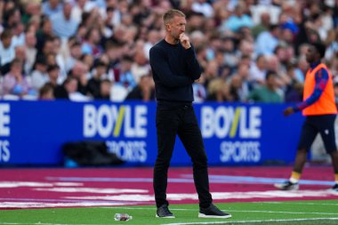 West Ham United Premier Lig karşılaşmasında Graham Potter teknik direktörü West Ham United, Londra Stadyumu 'nda Crystal Palace' a karşı, 20 Eylül 2025 