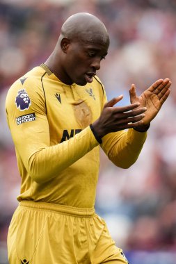 Kristal Saray 'dan Jean-Philippe Mateta Premier Lig maçı sırasında West Ham United, Londra Stadyumu' nda Crystal Palace 'a karşı, 20 Eylül 2025 