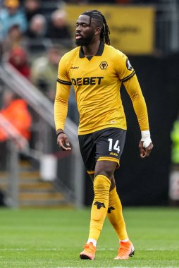 Wolverhampton Wanderers 'dan Tolu Arokodare Premier League maçında Wolverhampton Wanderers, Leeds United' a karşı Molineux, Wolverhampton, Birleşik Krallık, 20 Eylül 2025 