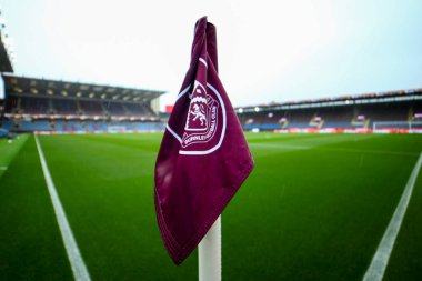 20 Eylül 2025 tarihinde Burnley, Burnley, Burnley 'de oynanan Premier Lig karşılaşması öncesinde Çim Mağribi bayrağının genel görünümü