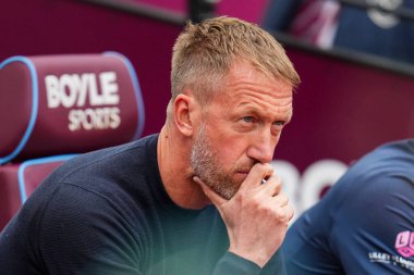West Ham United Premier Lig karşılaşmasında Graham Potter teknik direktörü West Ham United, Londra Stadyumu 'nda Crystal Palace' a karşı, 20 Eylül 2025 