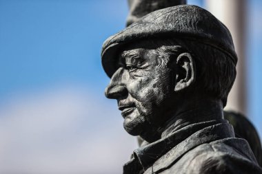 Premier Lig maçında Sunderland, Aston Villa 'ya karşı İngiltere' nin Sunderland şehrinde 20 Eylül 2025 'te oynanan stadyumdaki anıt bahçesinin genel görüntüsü.