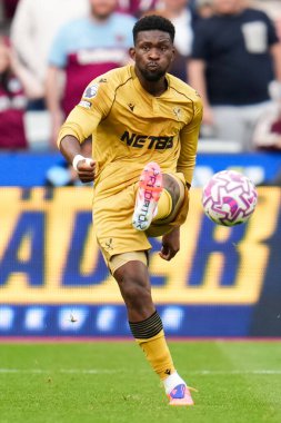 Crystal Palace 'dan Jefferson Lerma, 20 Eylül 2025' te Londra Stadyumu 'nda oynanan Premier League maçında ileri pas attı. 