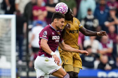 Premier Lig maçı sırasında West Ham United, Londra Stadyumu 'nda Crystal Palace' a karşı 20 Eylül 2025 