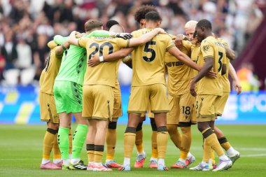 Crystal Palace Premier League karşılaşması öncesinde West Ham United, Crystal Palace 'a karşı Londra Stadyumu, Londra, 20 Eylül 2025 