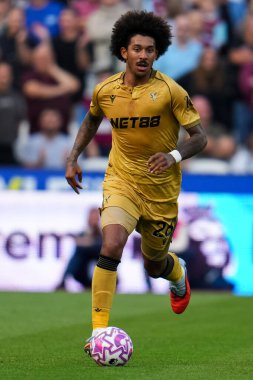 Kristal Saray 'dan Chris Richards Premier Lig maçı sırasında Londra Stadyumu' nda West Ham United, Crystal Palace 'a karşı, 20 Eylül 2025 