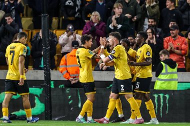 Wolverhampton Wanderers 'dan Marshall Munetsi, 23 Eylül 2025' te Wolverhampton Everton ile Molineux, Wolverhampton, Birleşik Krallık 'ta oynanan Carabao Kupası 3. 