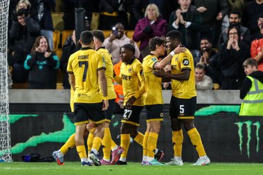 Wolverhampton Wanderers 'dan Marshall Munetsi, 23 Eylül 2025' te Wolverhampton Everton ile Molineux, Wolverhampton, Birleşik Krallık 'ta oynanan Carabao Kupası 3. 