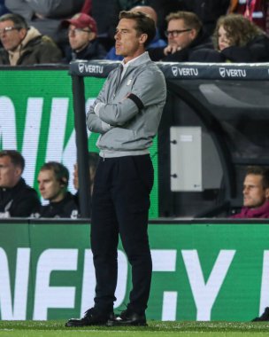 Burnley takımının teknik direktörü Burnley, Burnley, Burnley, İngiltere 'de Burnley-Cardiff City maçında 23 Eylül 2025