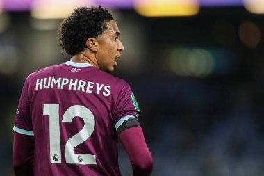 Burnley 'den Bashir Humphreys Carabao Kupası 3. raundunda Burnley, Cardiff City' e karşı Turf Moor, Burnley, Birleşik Krallık 'ta 23 Eylül 2025 
