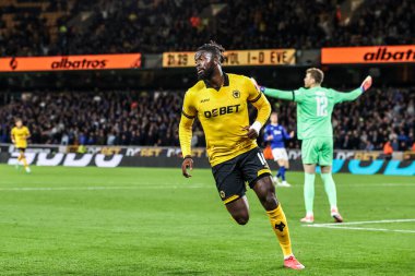 Wolverhampton Wanderers takımından Tolu Arokodare, 23 Eylül 2025 'te Wolverhampton Everton' a karşı oynanan Carabao Kupası 3.