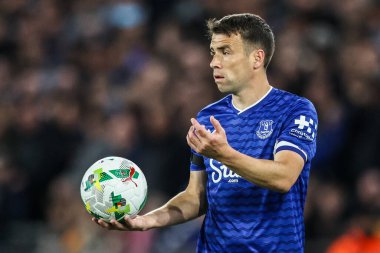 Everton 'dan Seamus Coleman, 23 Eylül 2025 tarihinde Wolverhampton, Wolineux, Wolverhampton, Birleşik Krallık' ta oynanan Carabao Kupası 3.