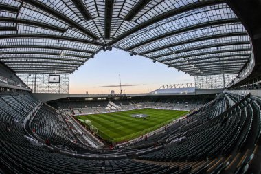 St James Park 'ın genel görünümü, Carabao Kupası 3. raundu öncesinde Newcastle United ile Bradford City arasında 24 Eylül 2025' te St. James 's Park, Newcastle' da oynanan karşılaşma. 