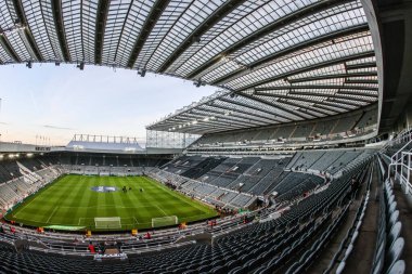 St James Park 'ın genel görünümü, Carabao Kupası 3. raundu öncesinde Newcastle United ile Bradford City arasında 24 Eylül 2025' te St. James 's Park, Newcastle' da oynanan karşılaşma. 