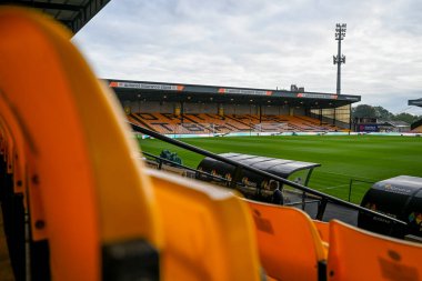 24 Eylül 2025 'te Vale Park, Burslem, Birleşik Krallık' ta oynanan 3. Carabao Kupası karşılaşması öncesinde Vale Park 'ın genel zemin manzarası.