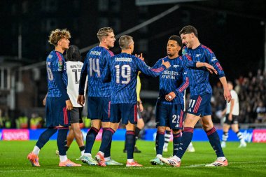 Arsenal 'den Leandro Trossard, 24 Eylül 2025' te Vale Park, Burslem, Birleşik Krallık 'ta oynanan Carabao Kupası 3. tur karşılaşmasında Arsenal' in ikinci golünü attı (0-2).