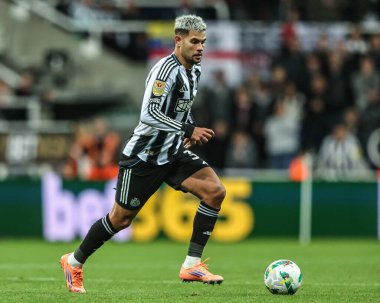 Newcastle 'dan Bruno Guimaraes 24 Eylül 2025' te St.James 's Park, Newcastle' da oynanan Carabao Kupası 3. 