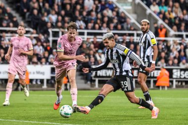 Newcastle Untied takımından Bruno Guimaraes, 24 Eylül 2025 'te St.James' s Park, Newcastle, İngiltere 'de oynanan 3. 